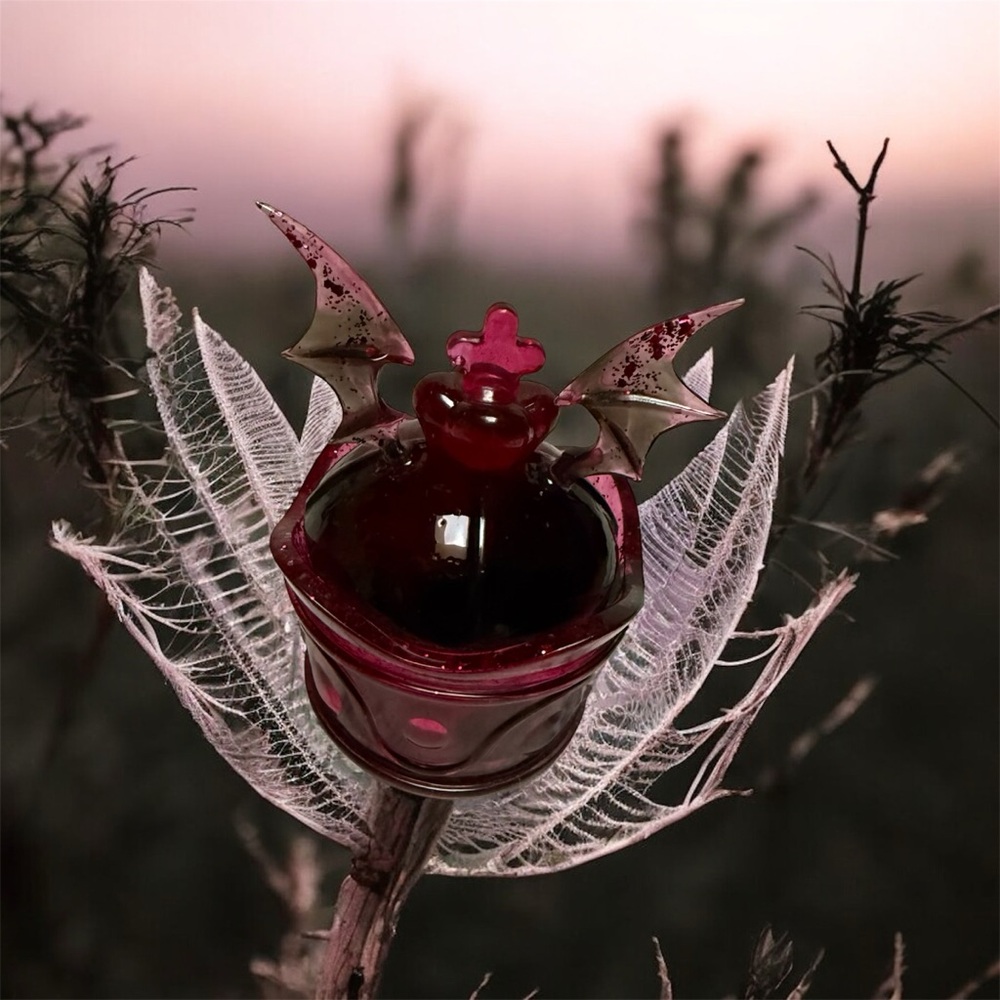 Gothic Red Bat Wing jewelry box